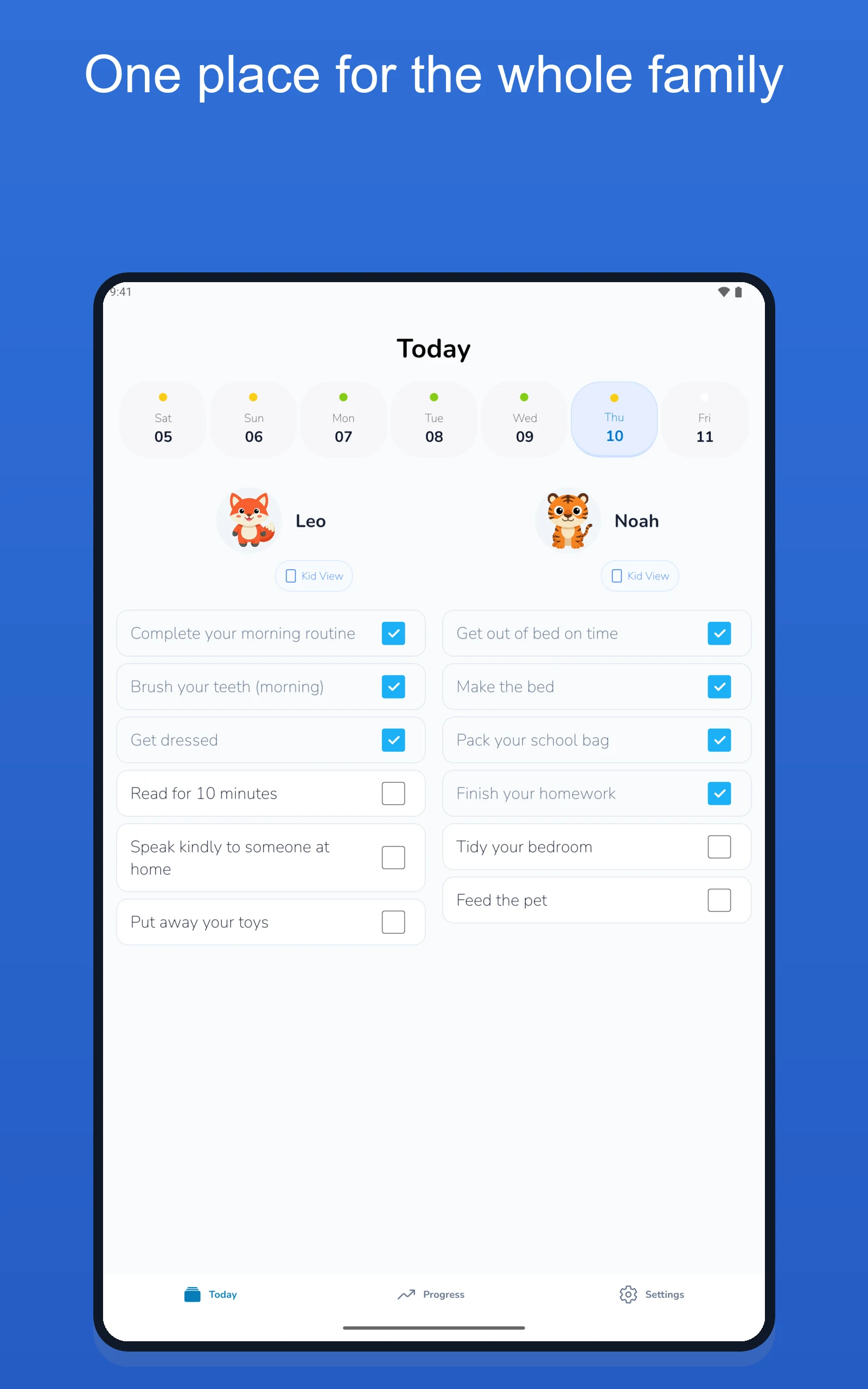 Chore Chart: Habit Owl screenshot