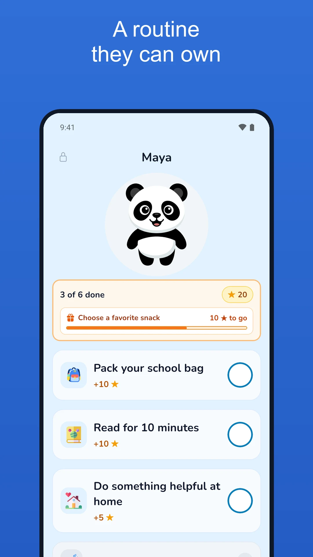 Chore Chart: Habit Owl screenshot