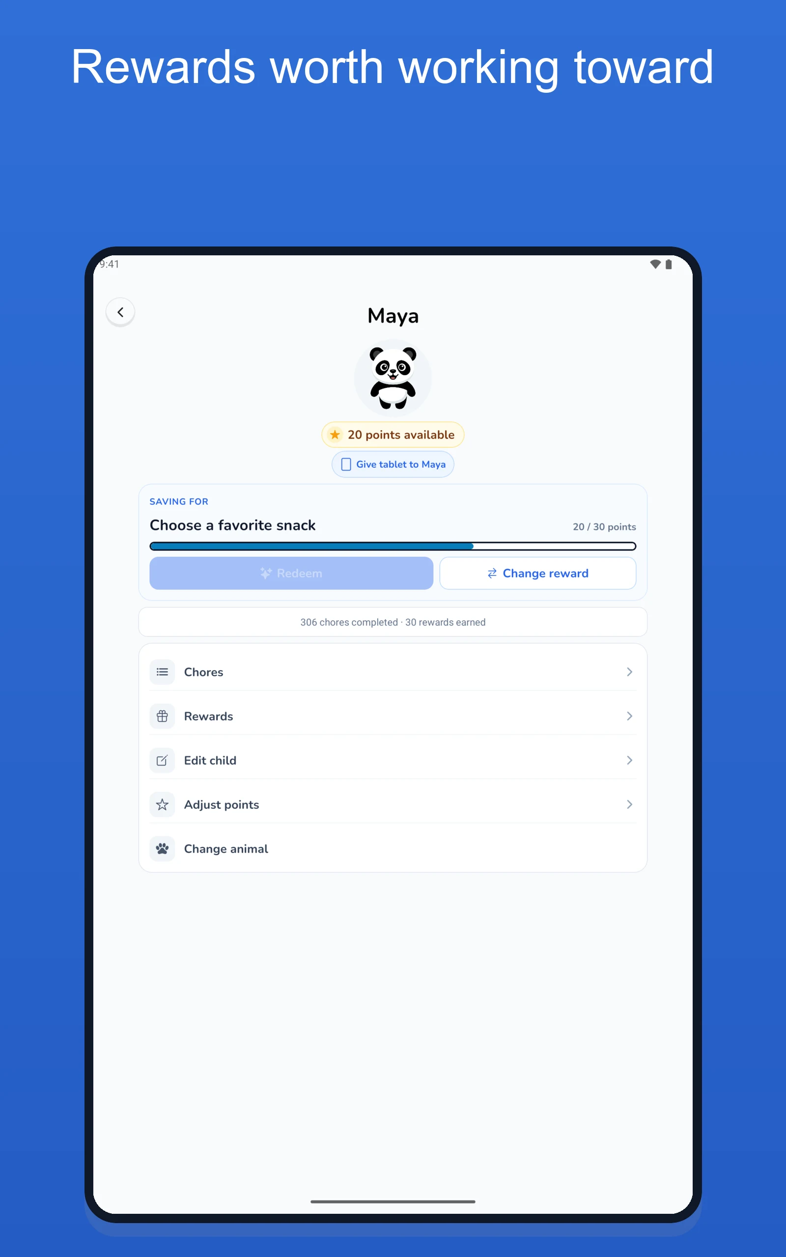 Chore Chart: Habit Owl screenshot