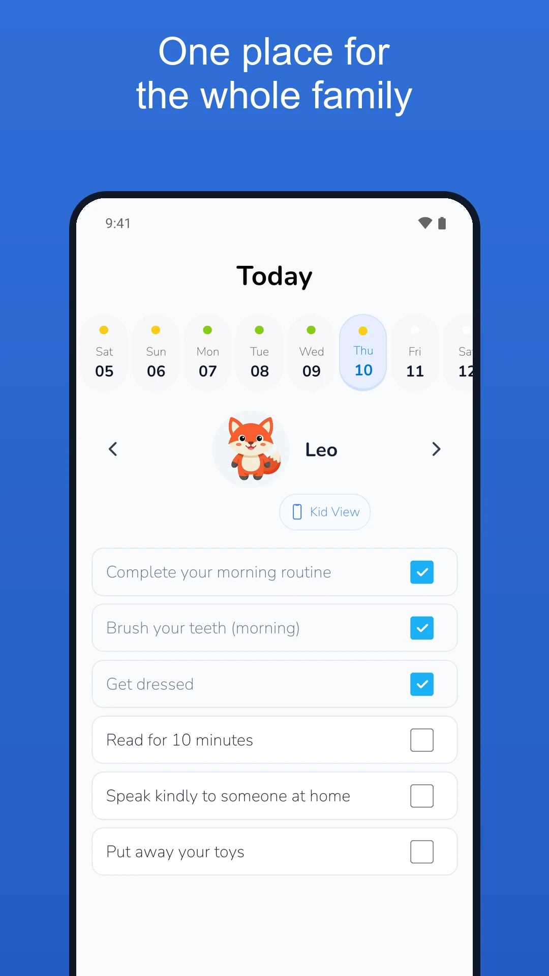 Chore Chart: Habit Owl screenshot