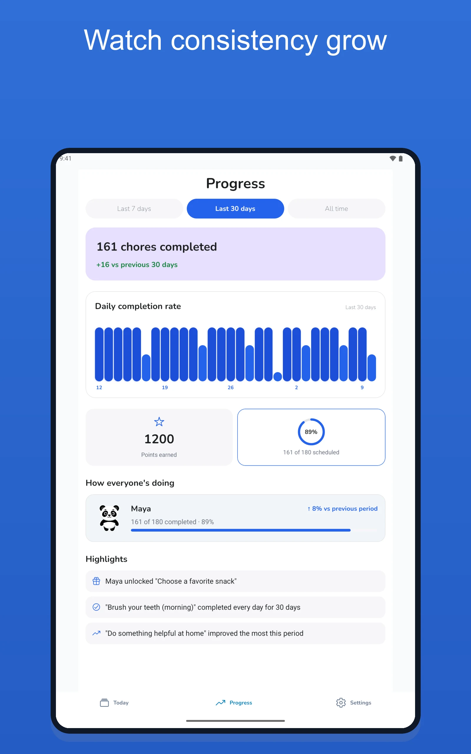 Chore Chart: Habit Owl screenshot